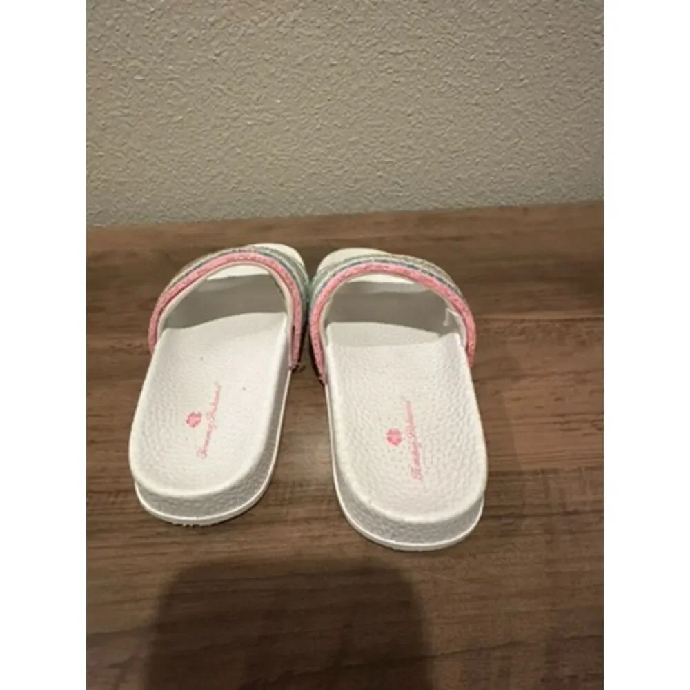 Tommy Bahama Pale Rainbow Glitter Girl Sandals Size 11